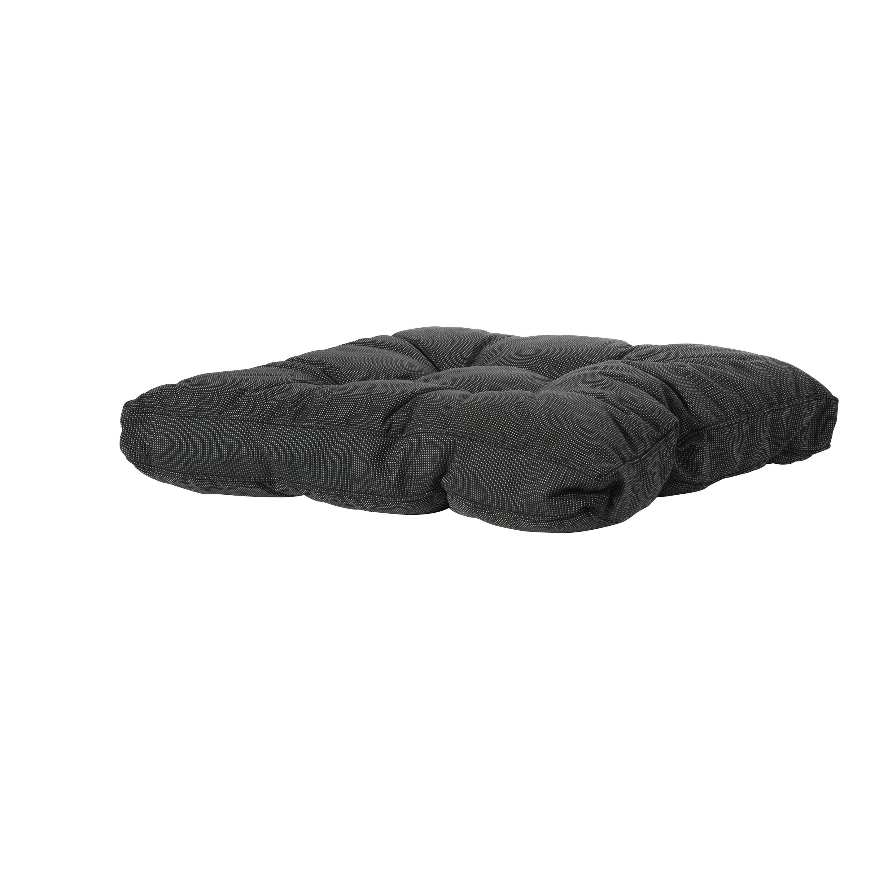 Madison Rib Schwarz 73 x 73 Lounge-Kissen