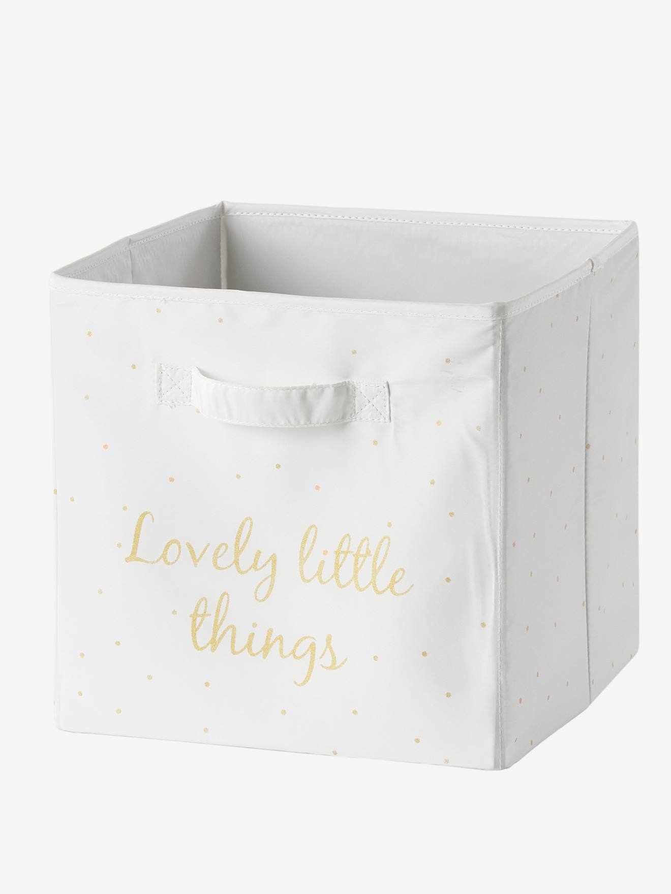 Lot de 3 bacs de rangement Lovely rose poudré imprimé