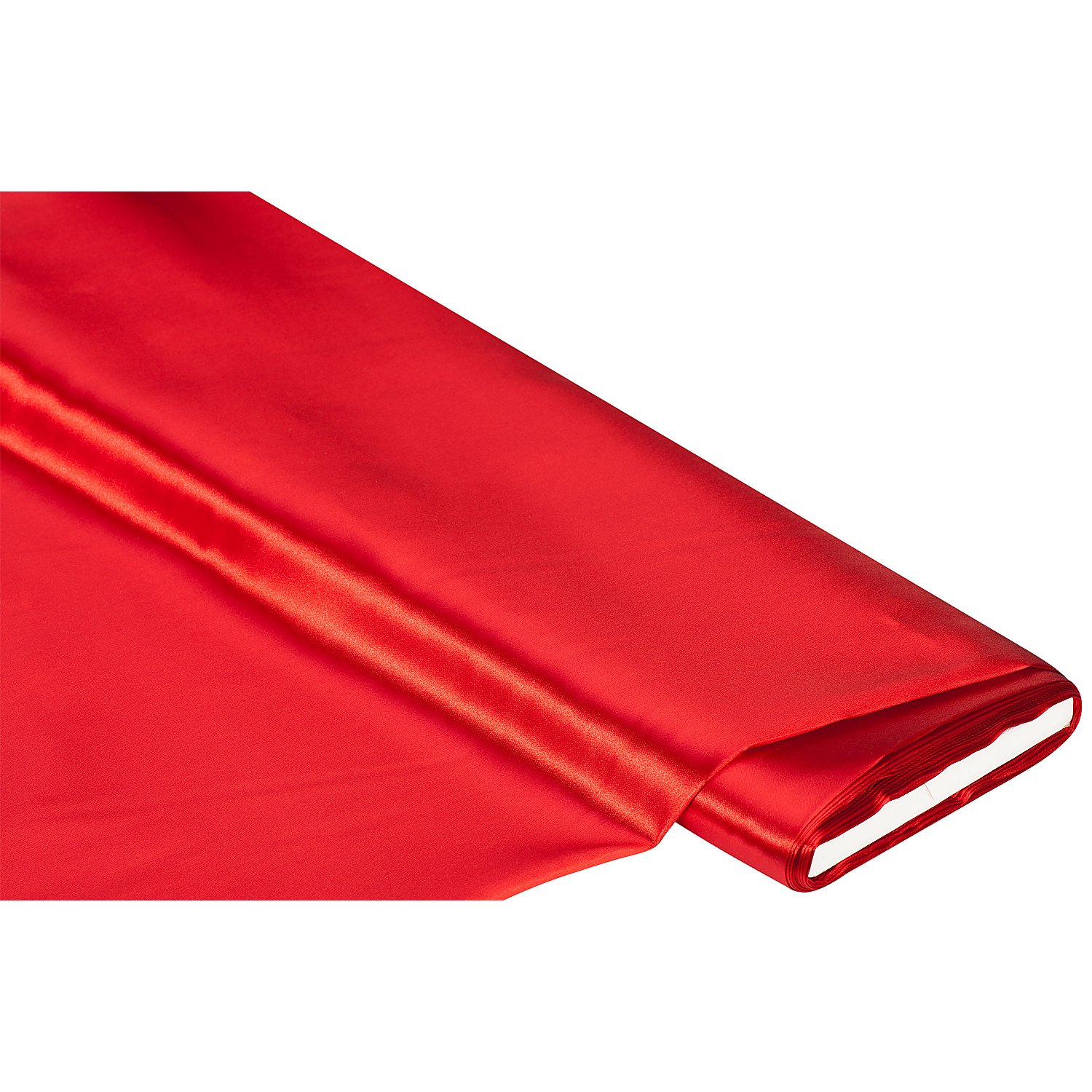 Schwer entflammbarer Satin, rot