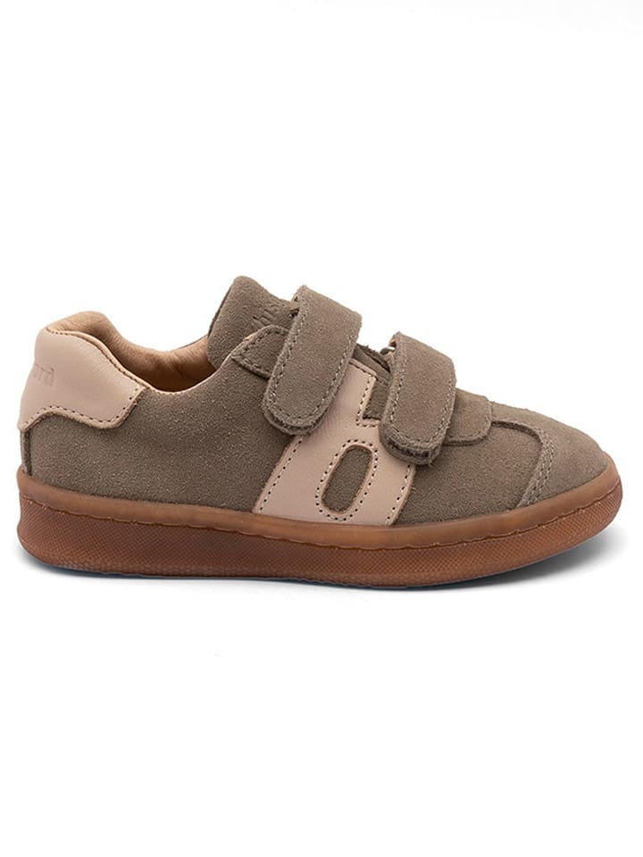 bisgaard Leder-Sneakers in Braun/ Beige günstig kaufen