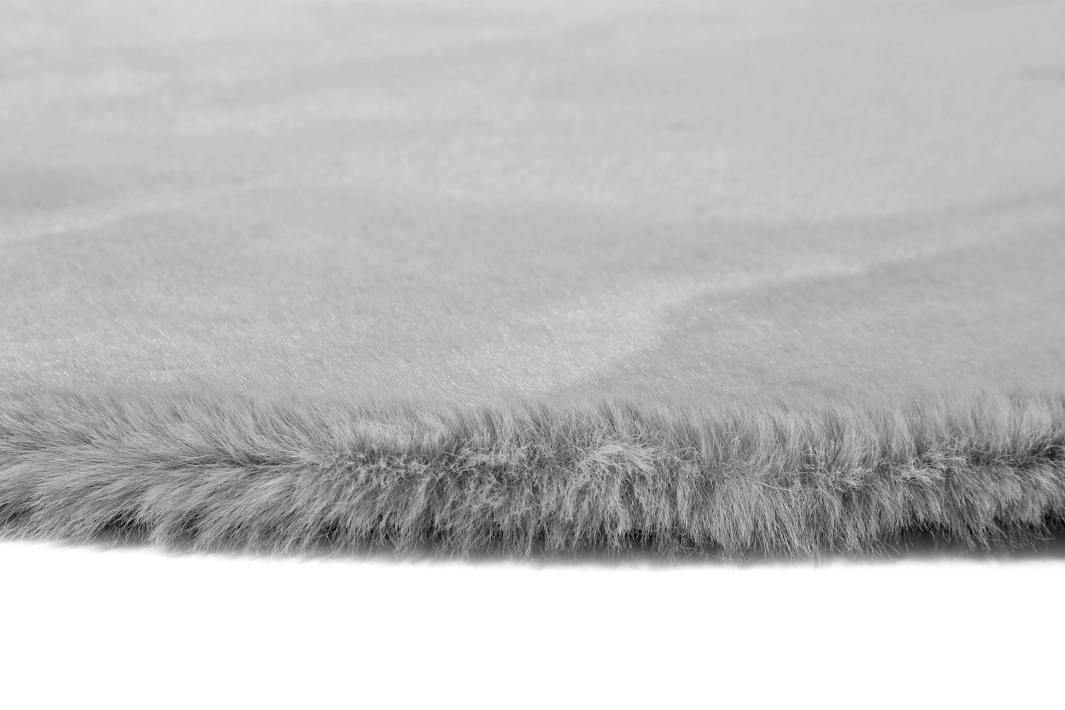 Hochflor-Teppich Alice Kunstfell, Esprit, rund, Höhe: 25 mm, Kaninchenfell-Haptik, besonders weich und dicht, für alle Räume
