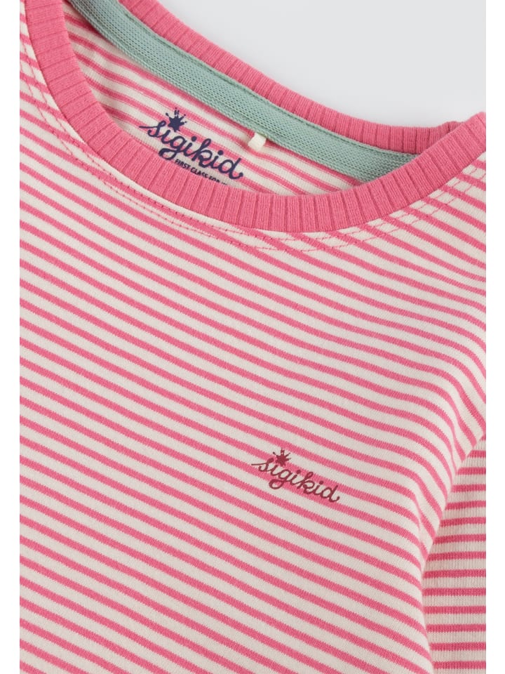Sigikid Langarmshirt Funny Dog in Rosa/Weiß günstig kaufen