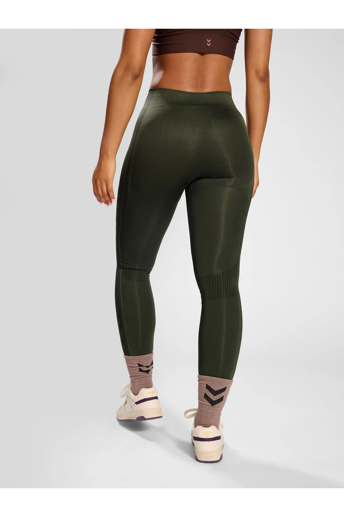 hummel  Sport-Leggings - Grün - Mittlerer Bund