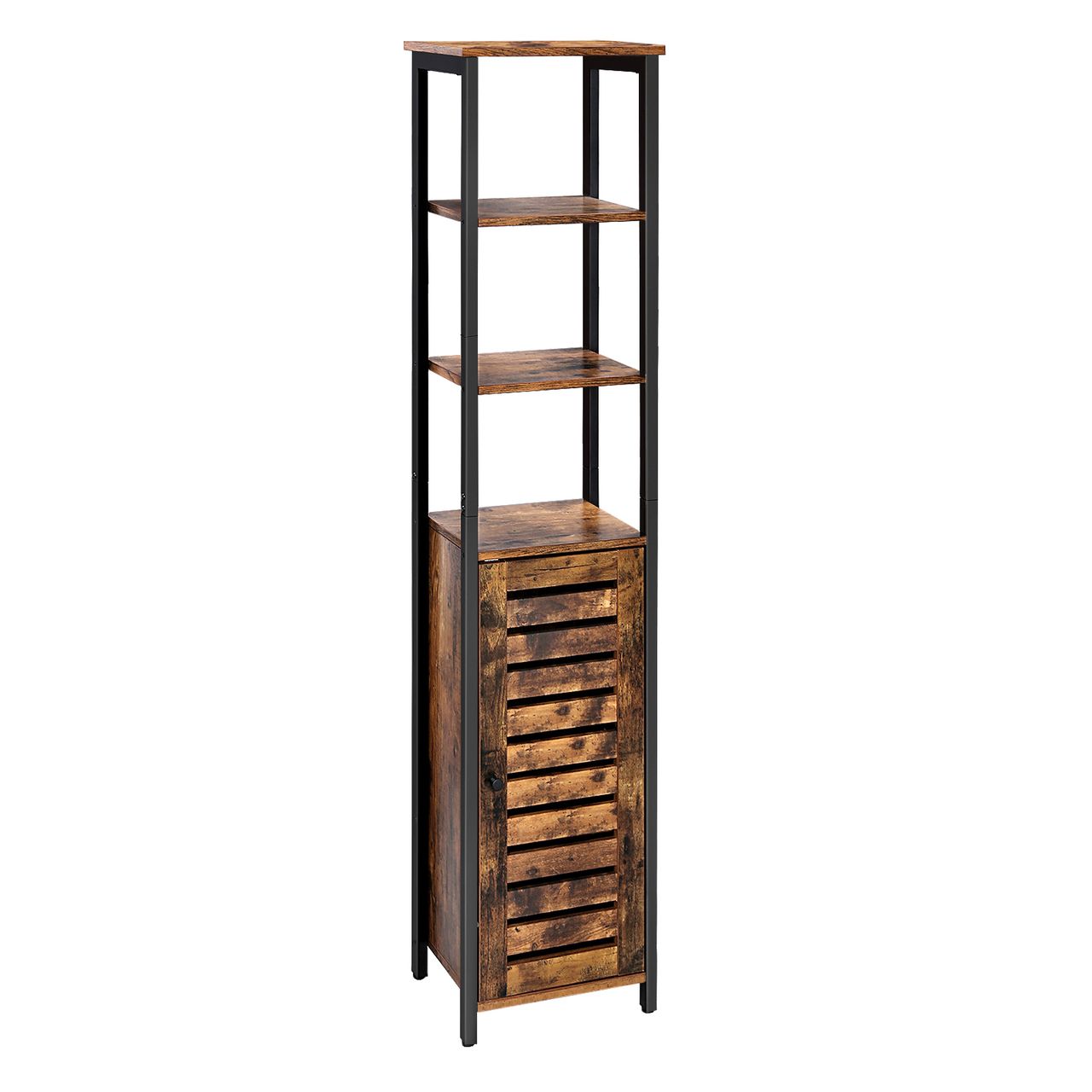 Vasagle Küchenregal mit 3 Ablagen und Schrank, 37 x 30 x 167 cm