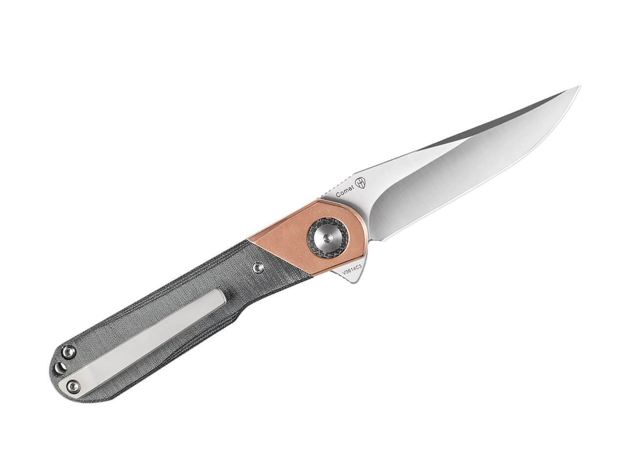 Comet Copper Micarta Black