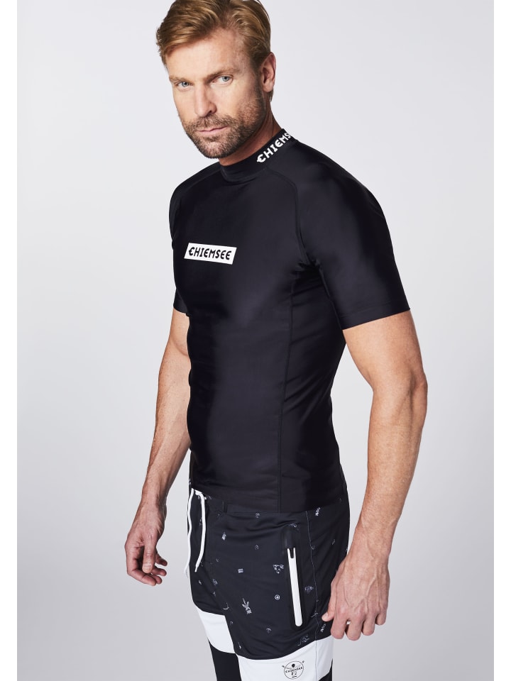 Chiemsee Badeshirt in Schwarz-Weiß günstig kaufen XS