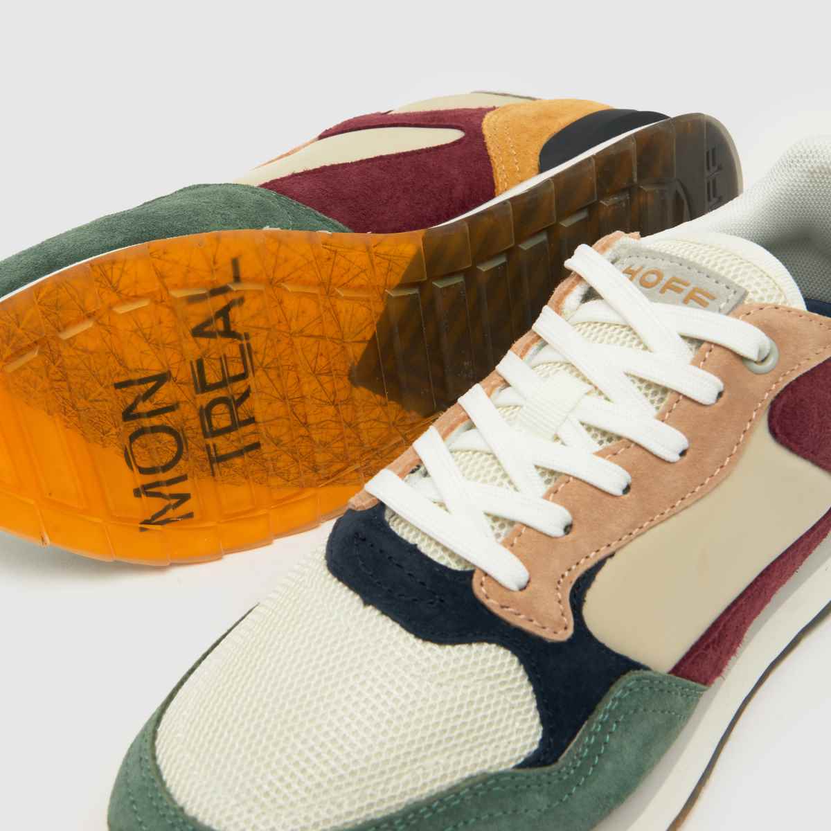 HOFF City Montreal – Vita och vinröda sneakers