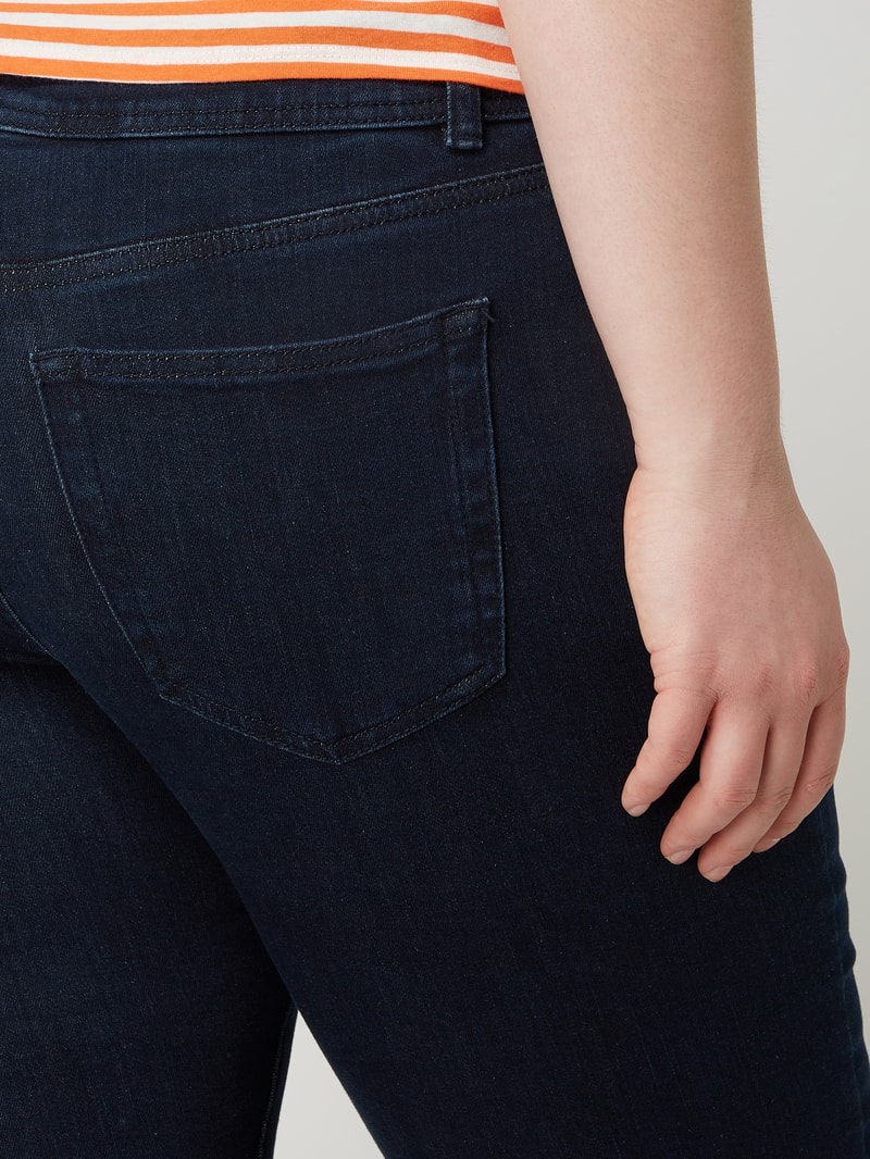 Skinny Fit PLUS SIZE Jeans mit Stretch-Anteil in dunkelblau