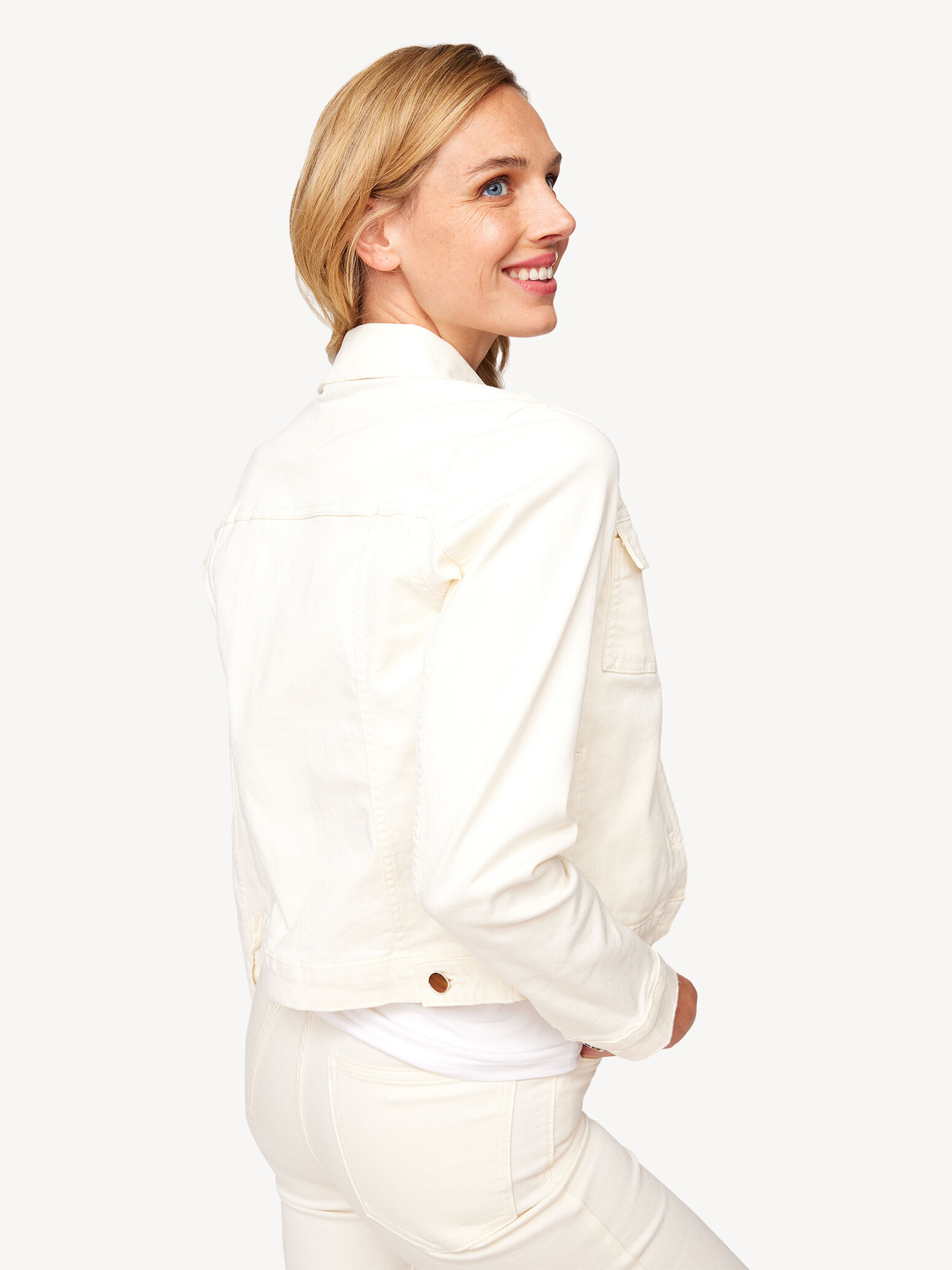 Veste en jean - beige
