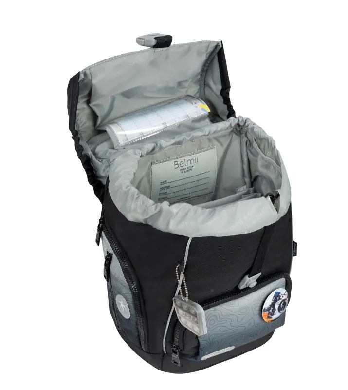 Belmil Premium Comfy Plus Schulra﻿nzen-Set 5-tlg - Black Grey