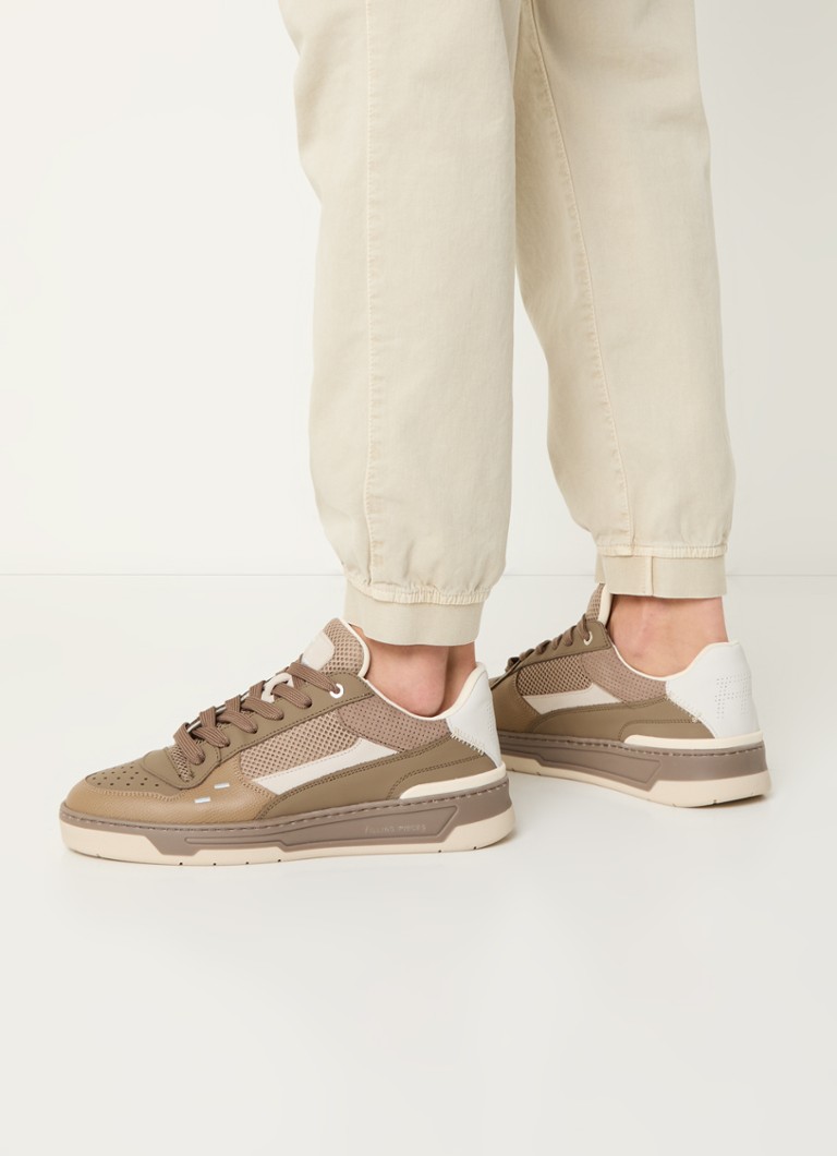 Kožené tenisky Filling Pieces Cruiser Crumbs se síťovanými detaily