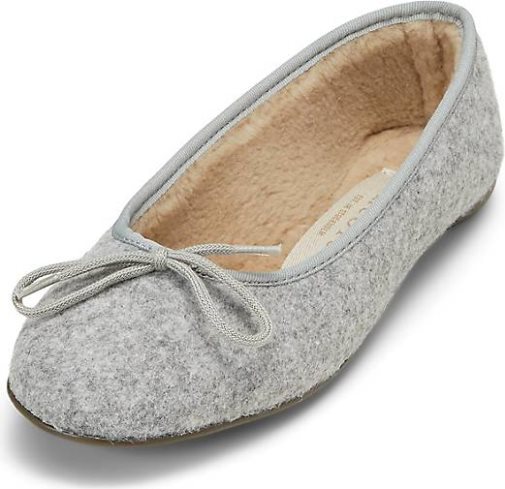 Marc O'Polo Ballerina-Hausschuhe mit flauschigem Teddyfutter