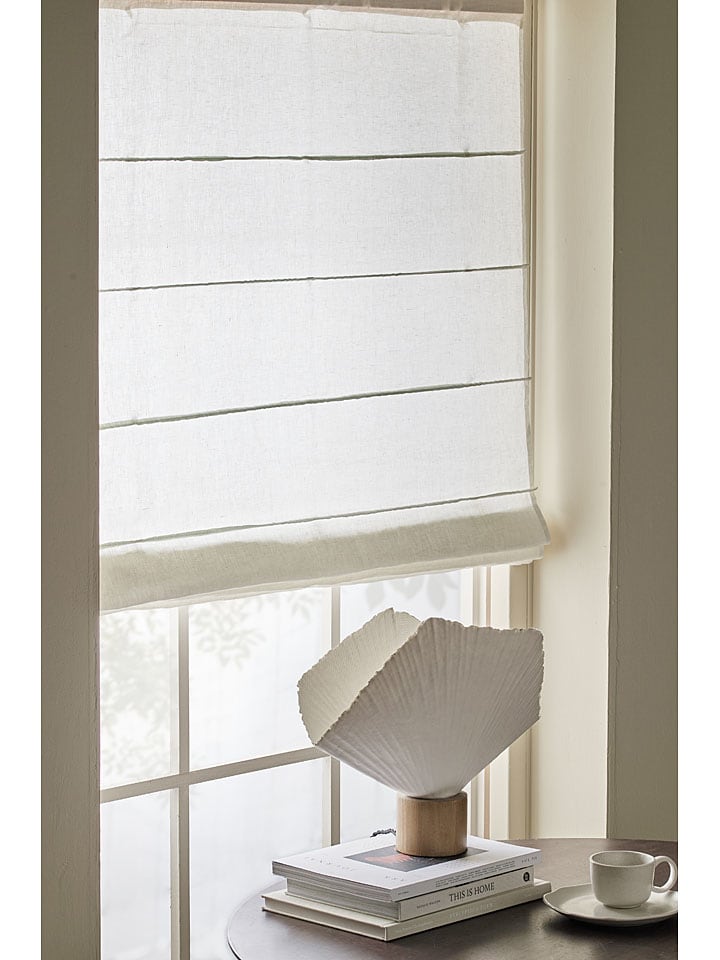 Ellos Home Rollo ''Malva'' in Weiß günstig kaufen 120 cm