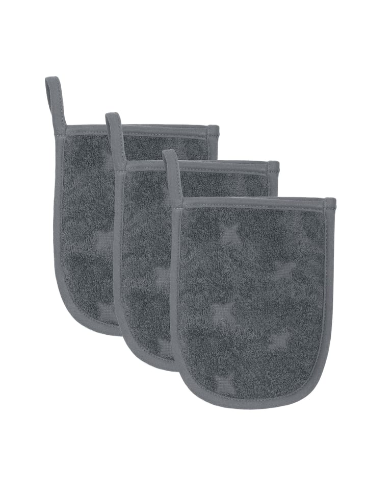 müsli Waschhandschuh 3er-Pack in Stormy blue günstig kaufen onesize