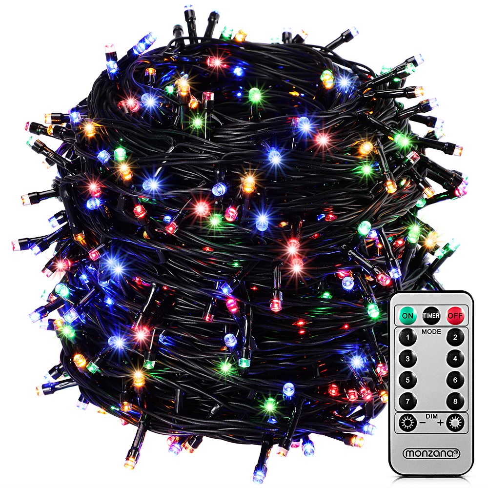 Casaria monzana® Lichterkette 400 LED mit Fernbedienung 40m bunt