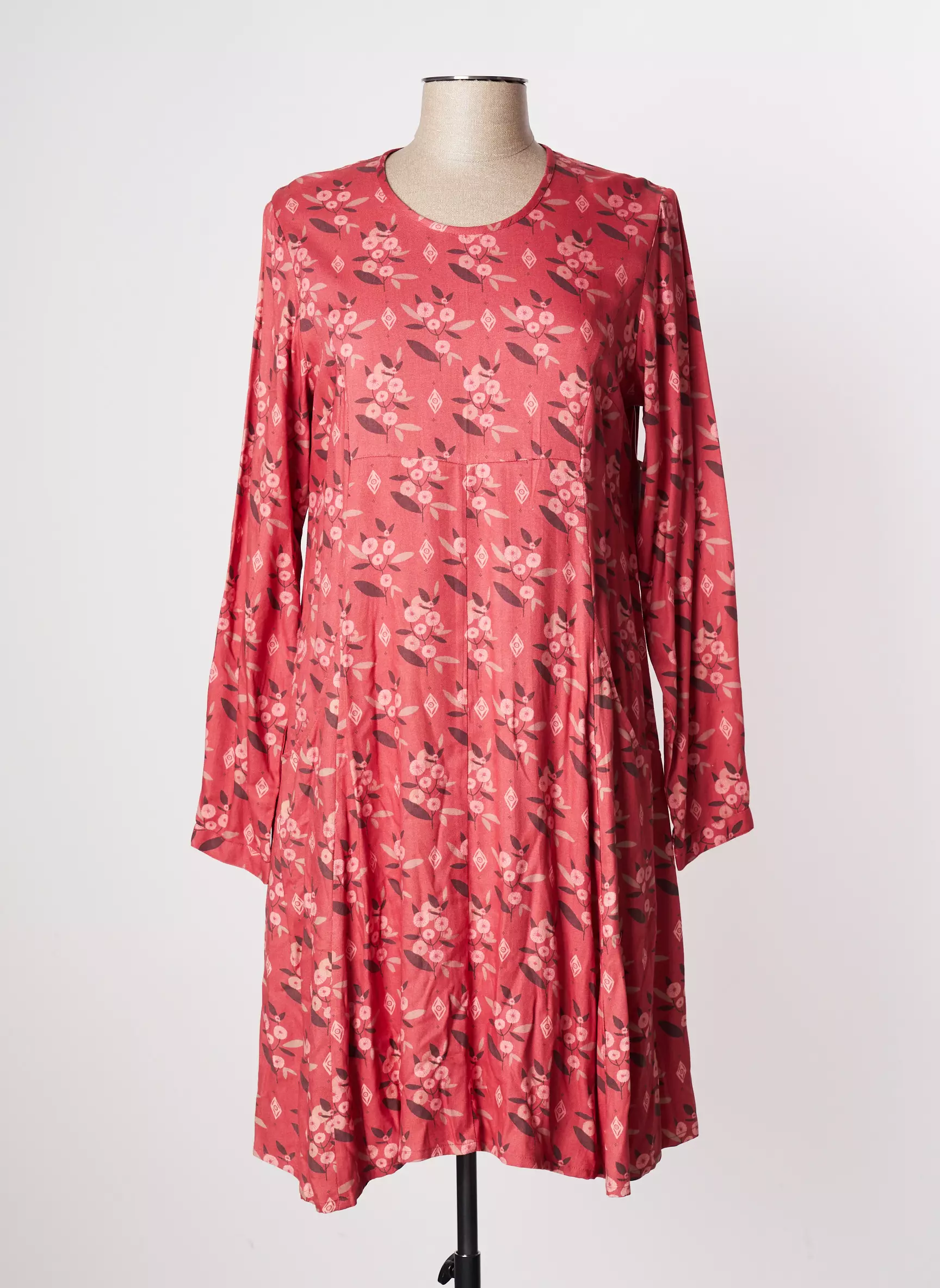 Agathe   Louise Robes Mi Longues Femme couleur rose