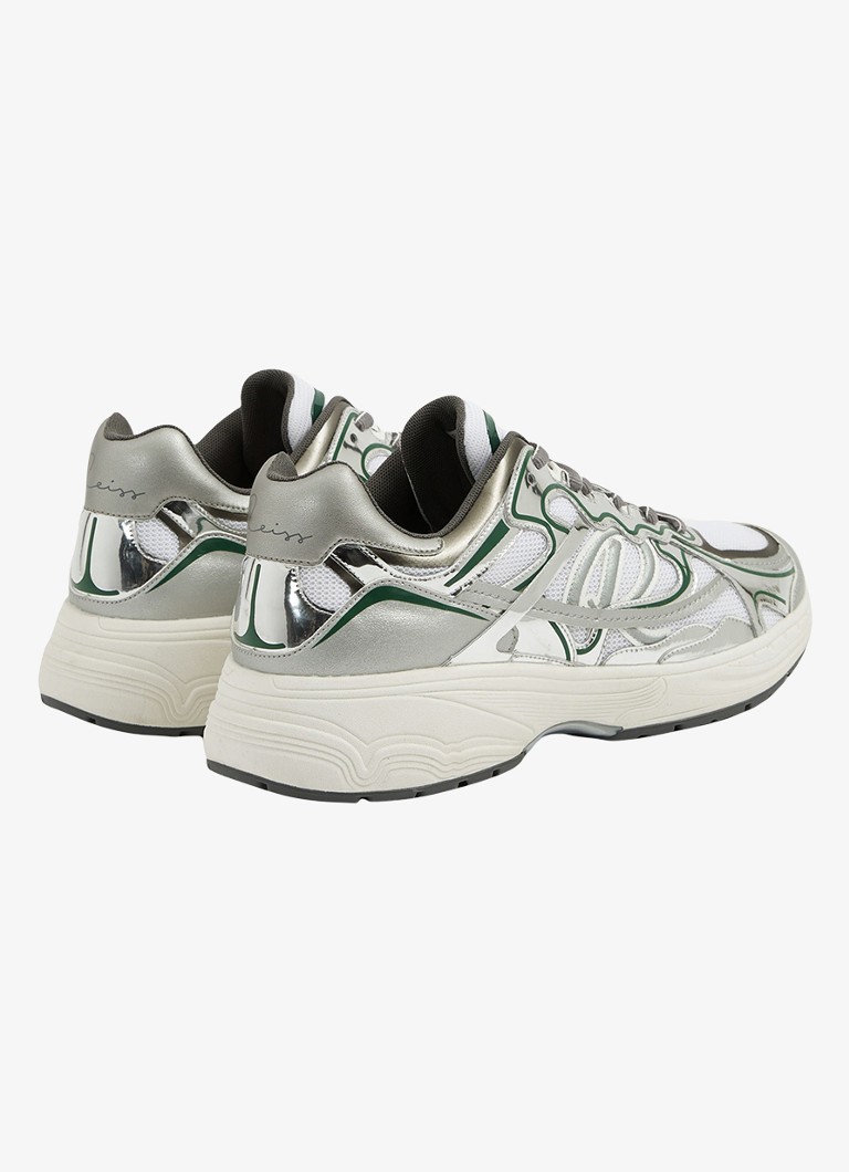 Sneakersy Reiss Volt z detalami z nubuku