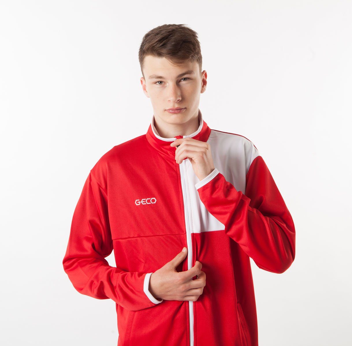 Trainingsjacke Geco Trainingsjacke Kusi Sportjacke Fußball zweifarbig