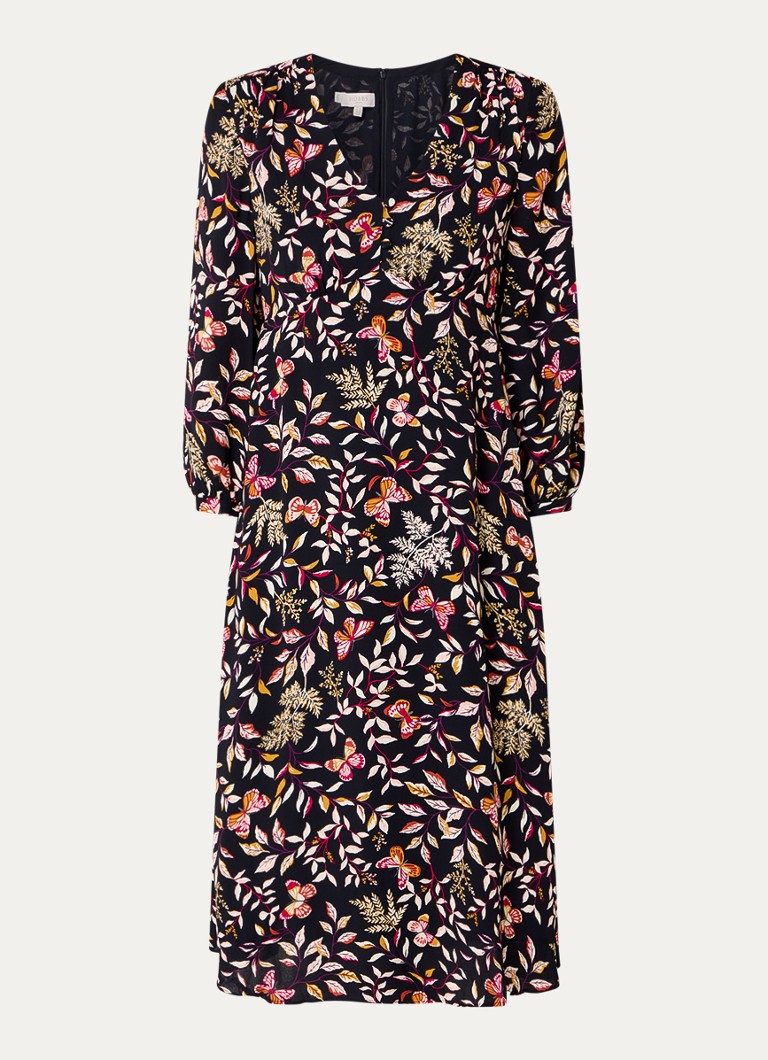 Vestido túnica midi con escote en V estampado Zainah de Hobbs