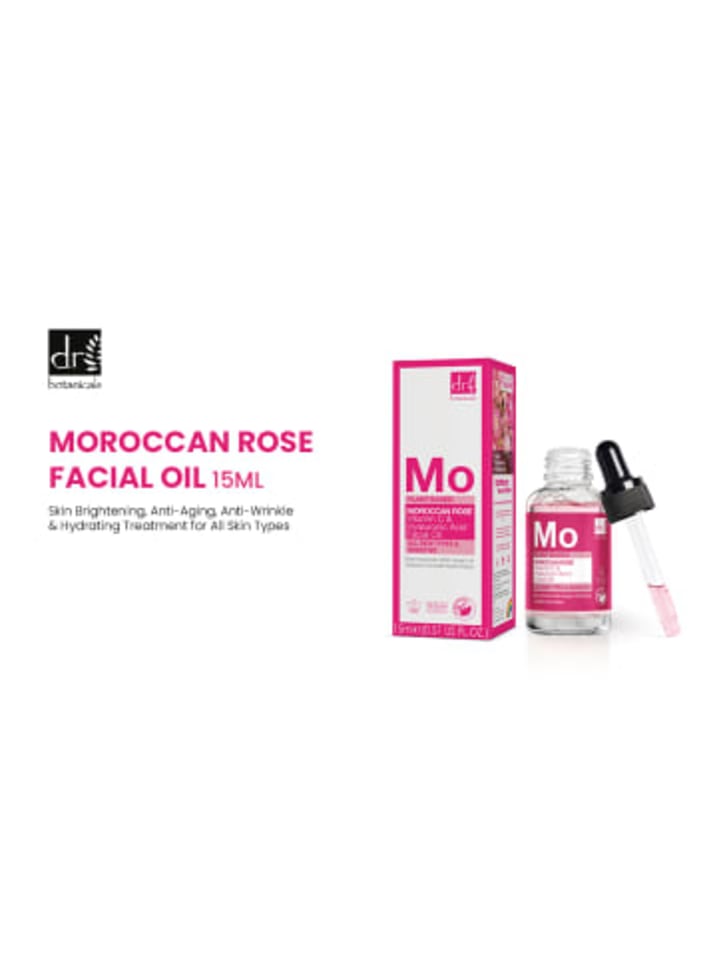 Dr Botanicals Marokkanisches Rosen-Gesichtsöl mit Hyaluronsäure und Vitamin C 15ml günstig kaufen onesize