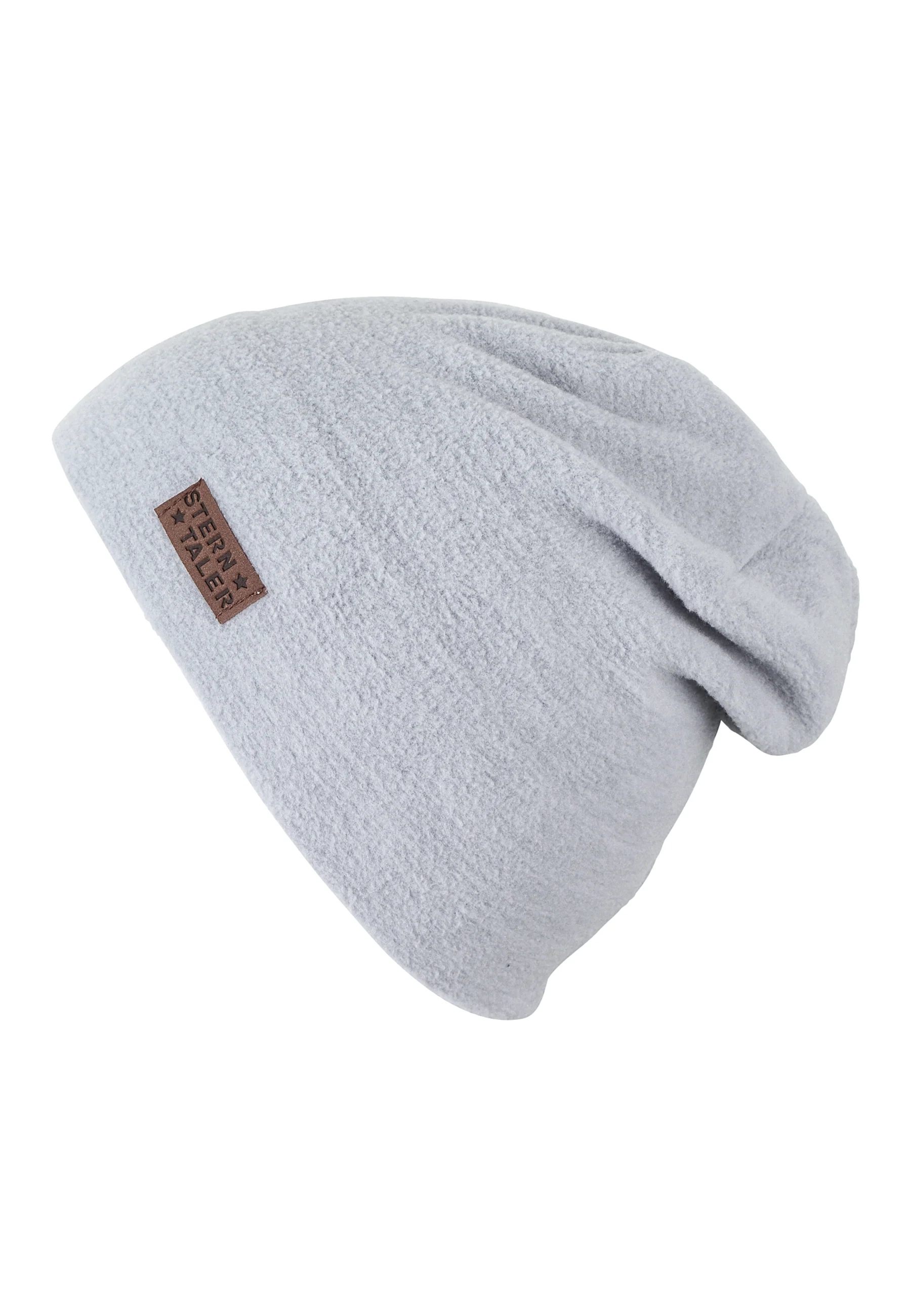 Slouch-Beanie aus Microfleece melange (recycelt)