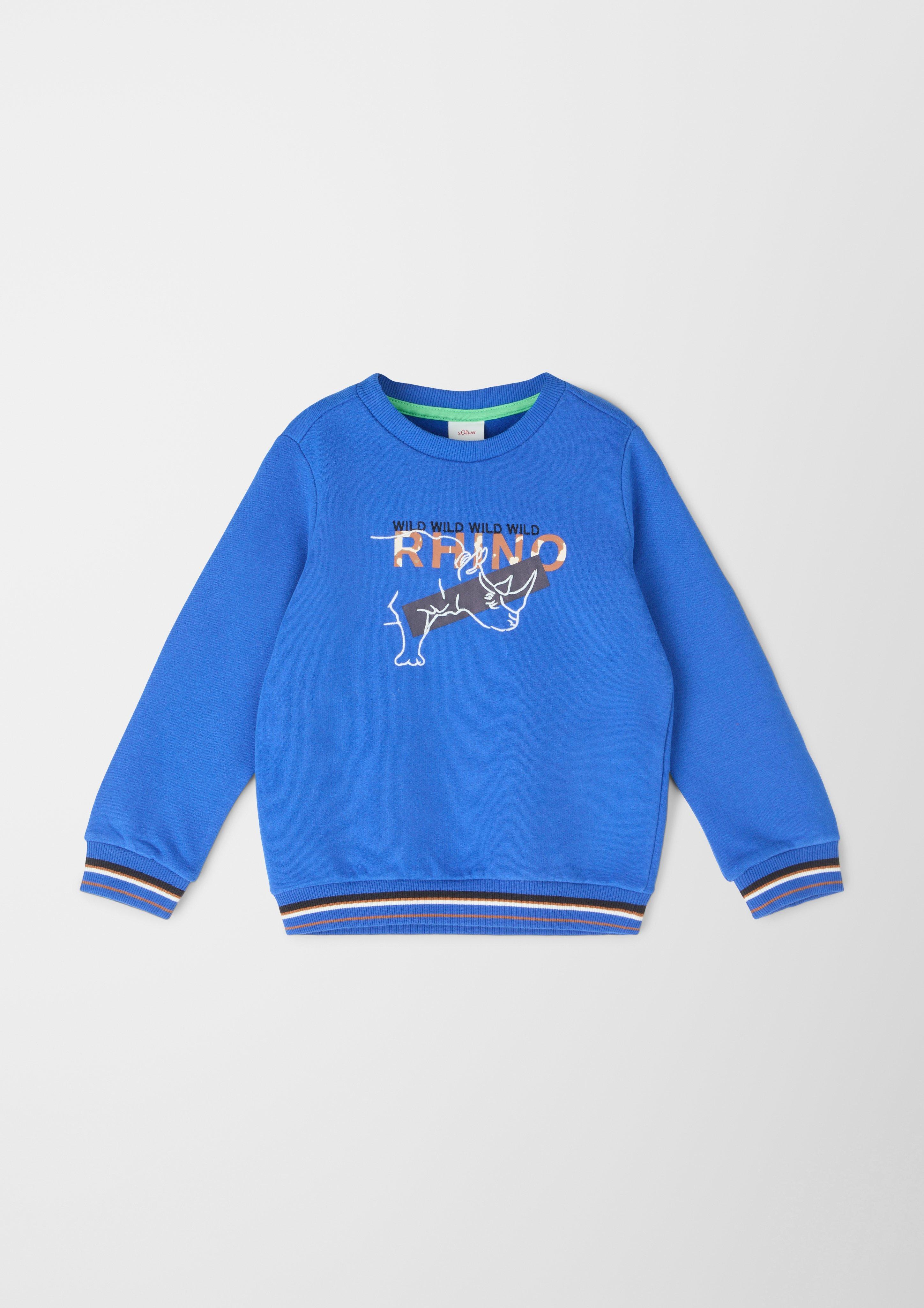 Sweatshirt mit Stickerei und Print  2122970-5588