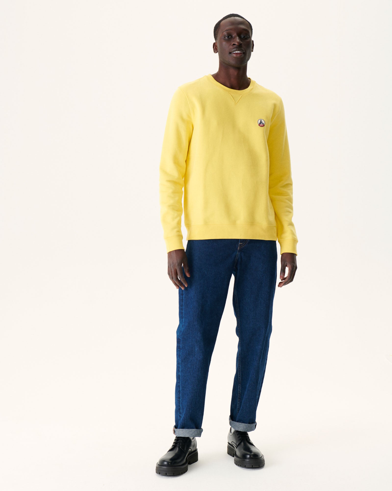 Sweat homme en coton biologique Jaune clair Braga
