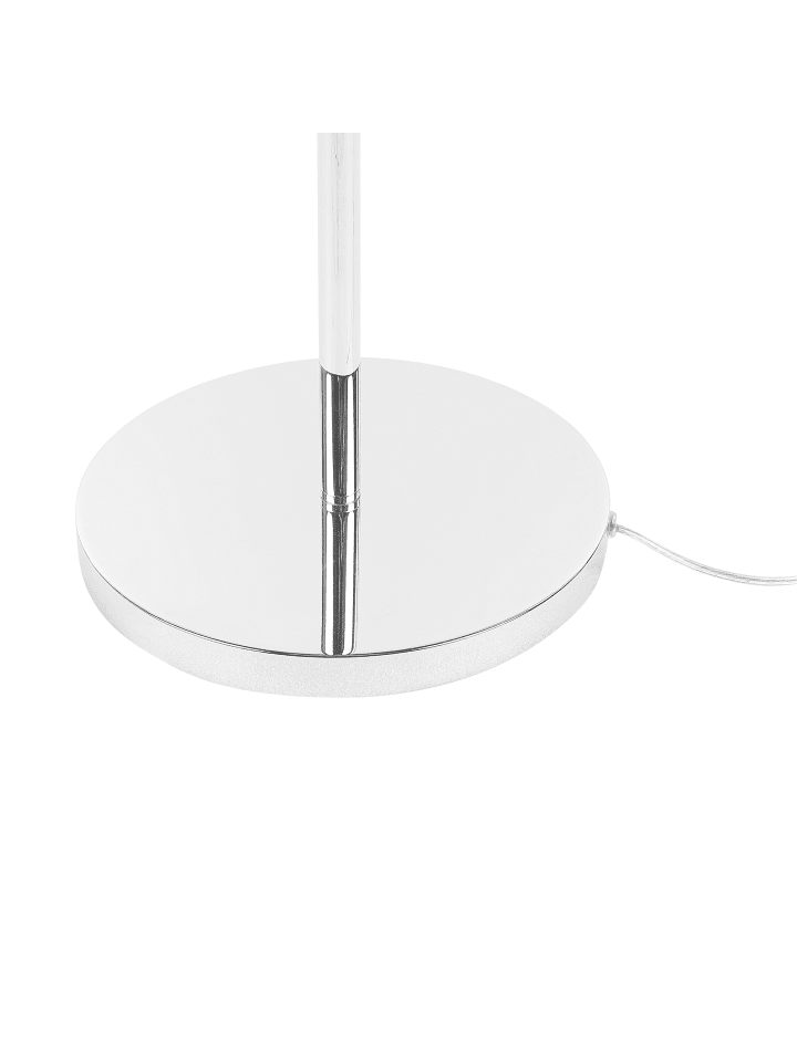 Beliani Stehleuchten FORGE in Heller Holzfarbton/Silber/Transparent günstig kaufen onesize