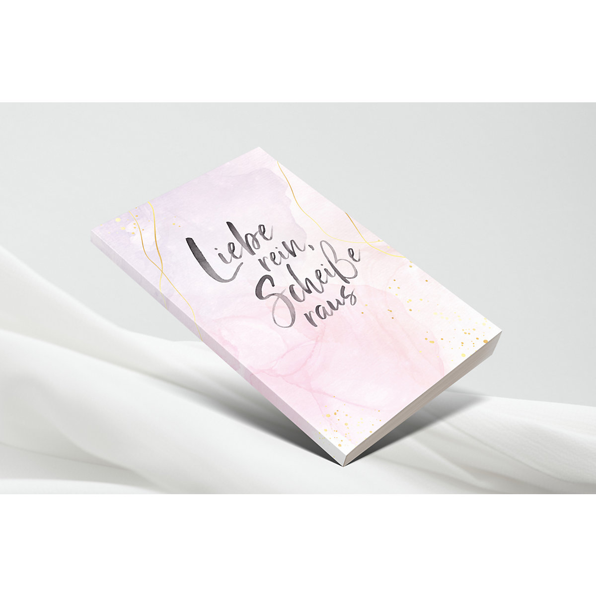 Notizbuch A5 Liebe rein, Scheiße raus, 120 Seiten, Hardcover