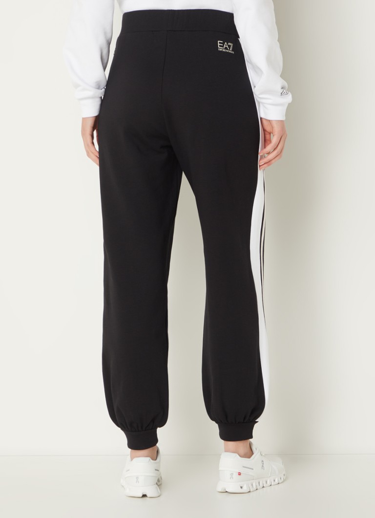 Emporio Armani high-waist tapered fit sweatpants with side pockets
