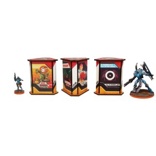 District 5 Newsstands (3) PREPAINTED (red)