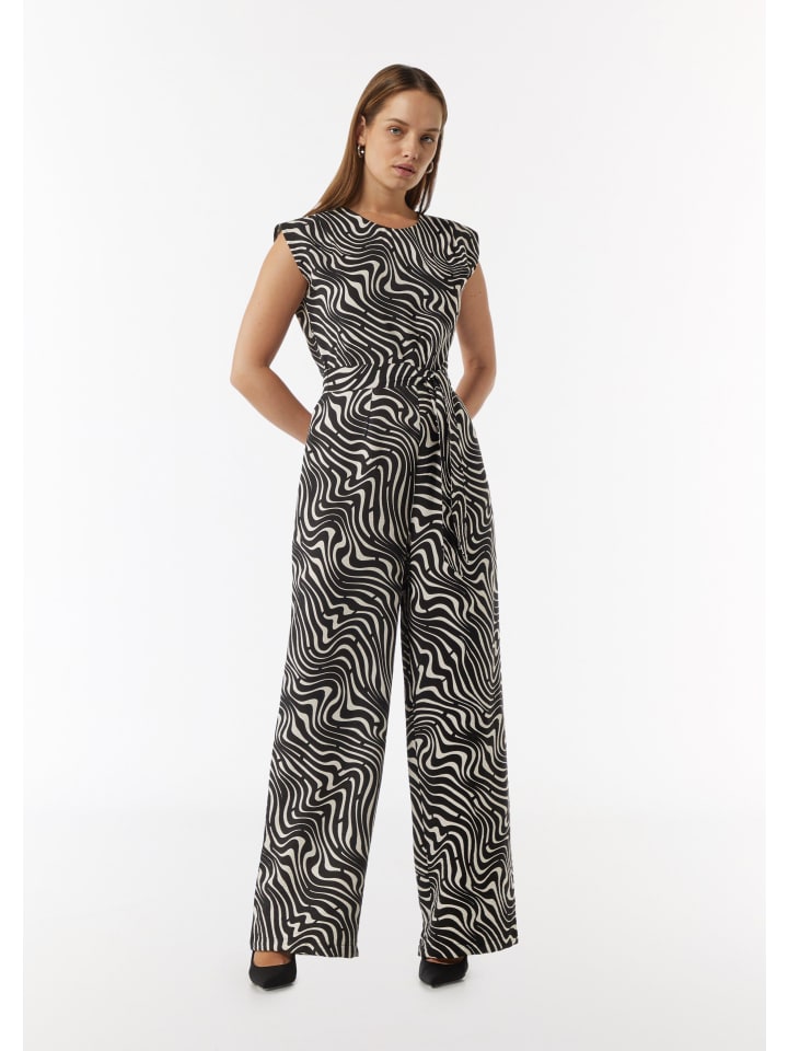 comma Overall lang in Beige-schwarz günstig kaufen