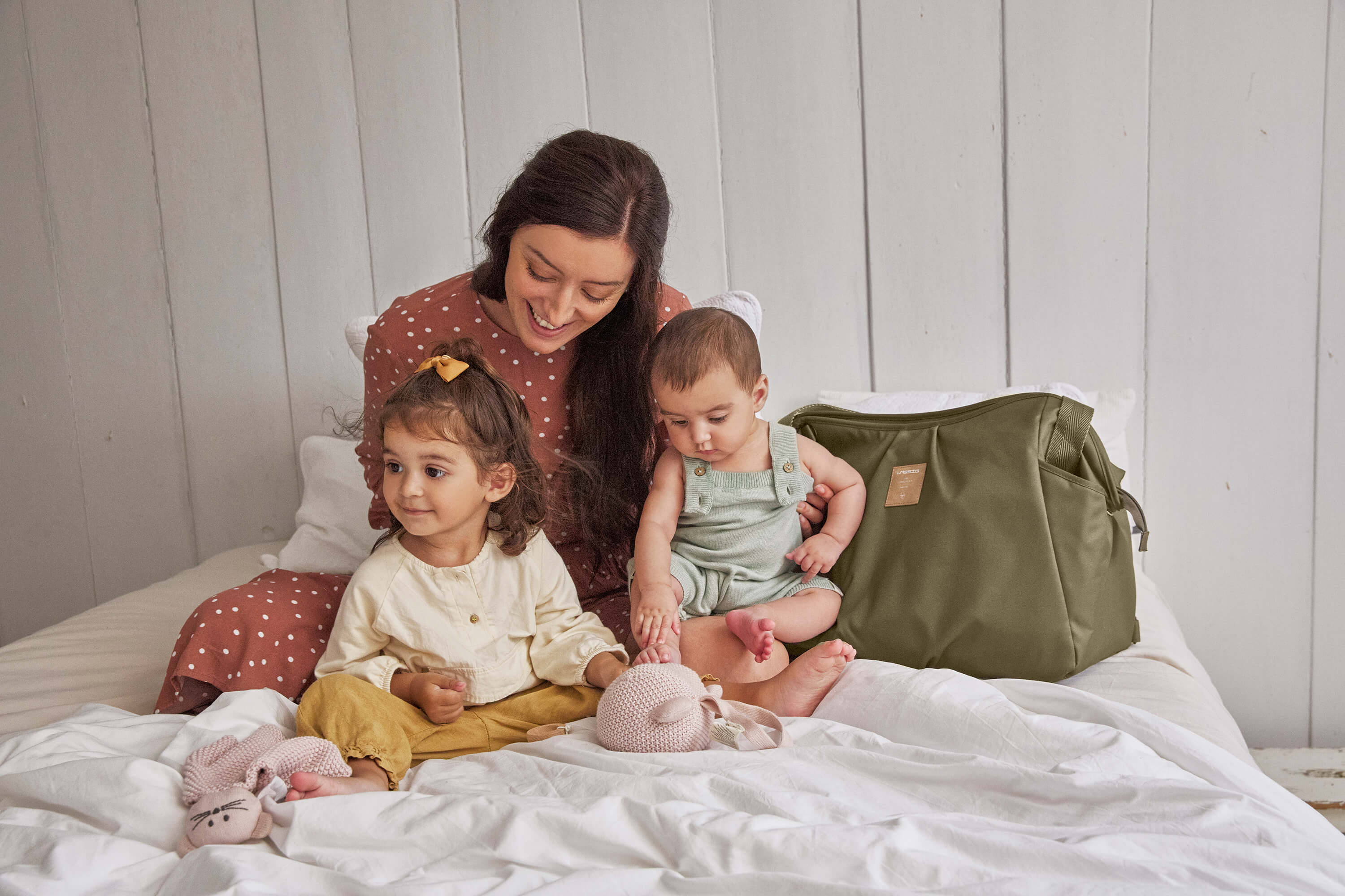 Zwillingswickeltasche - Green Label Twin, Olive