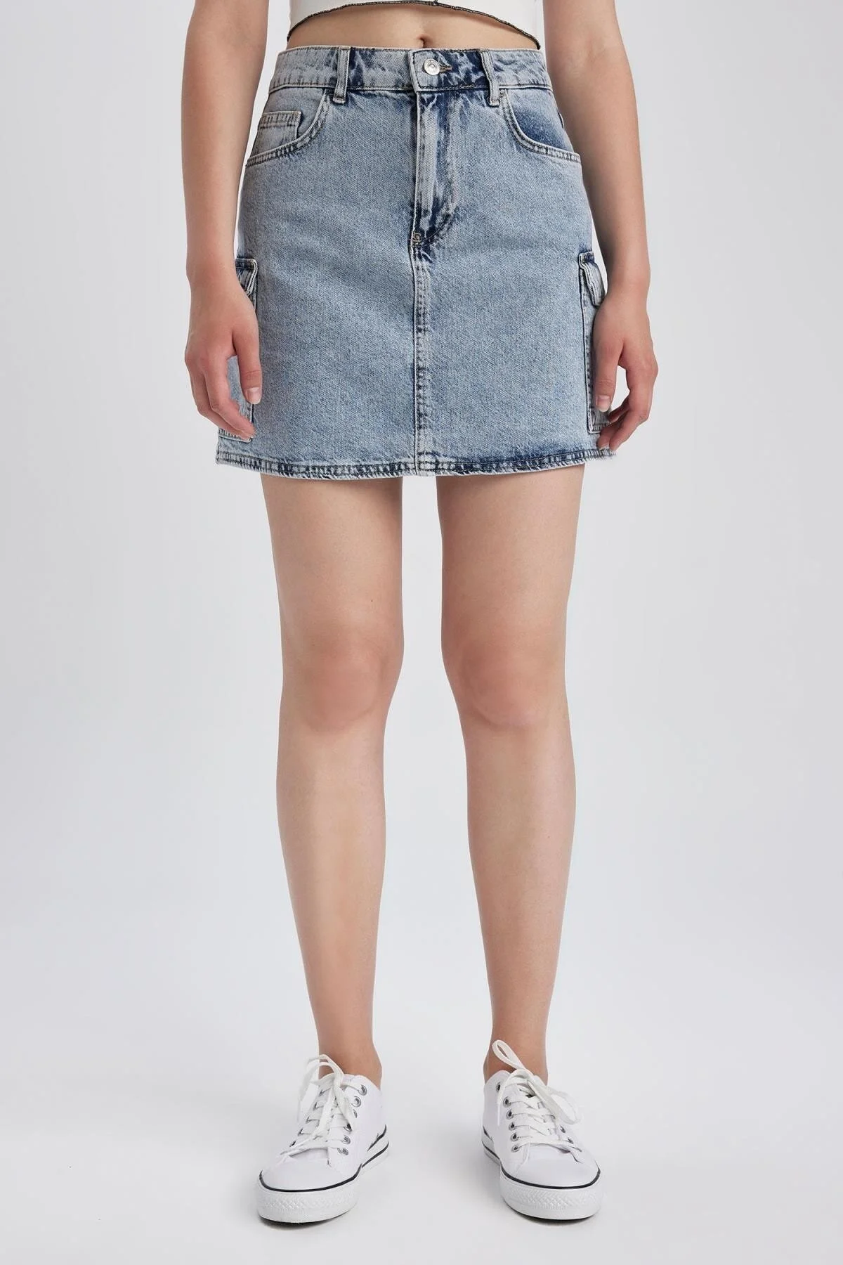 DeFacto  Jeans-Minirock im Cargo-Stil, 100 % Baumwolle A7112ax23hs