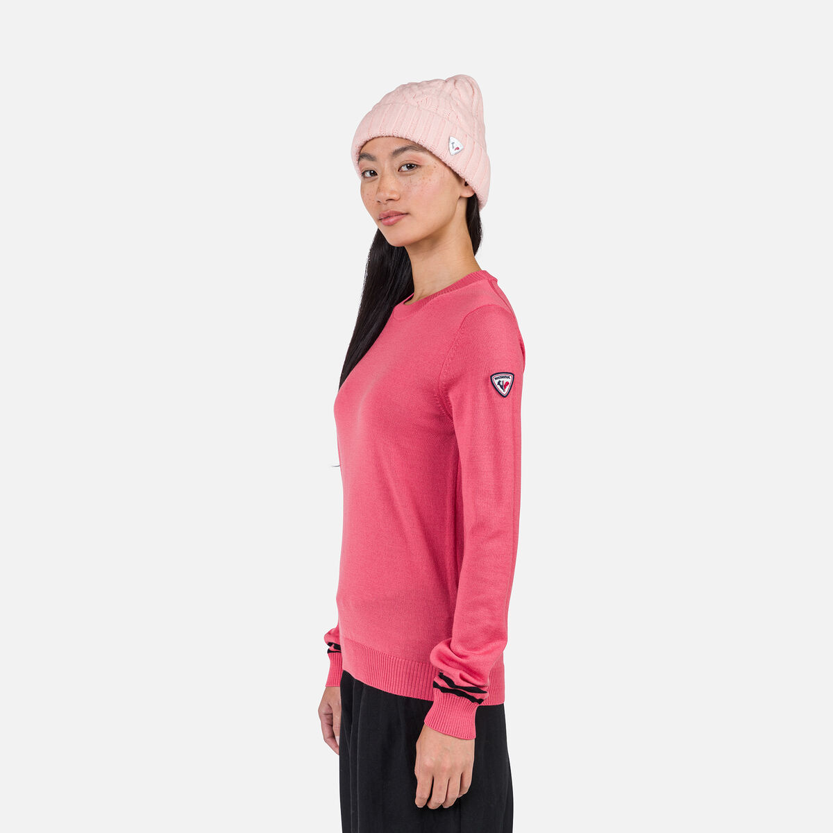 Damenpullover mit Rundhalsausschnitt
