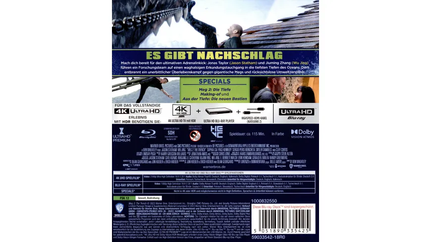 Meg 2: Die Tiefe [4K Ultra HD & Blu-ray 2D]