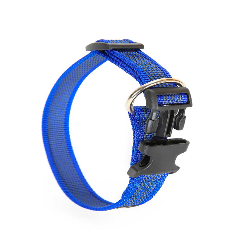 JULIUS-K9 Hundehalsbänder JULIUS-K9 Halsband 20mm x 27-42cm blau/ grau