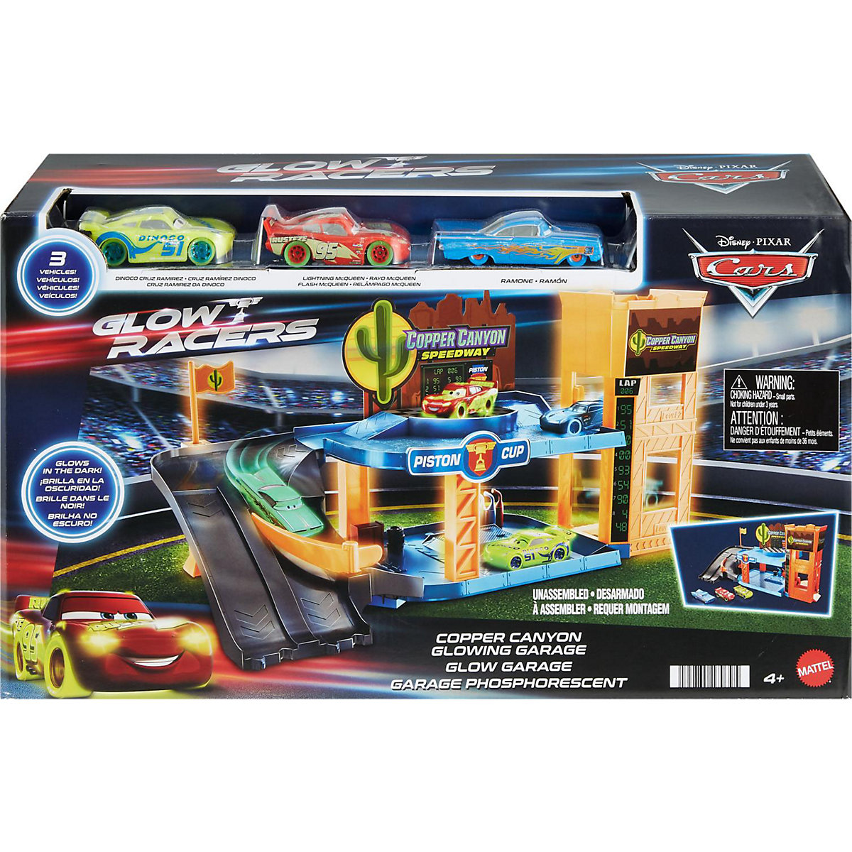 Pixar Cars Copper Canyon leuchtende Garage