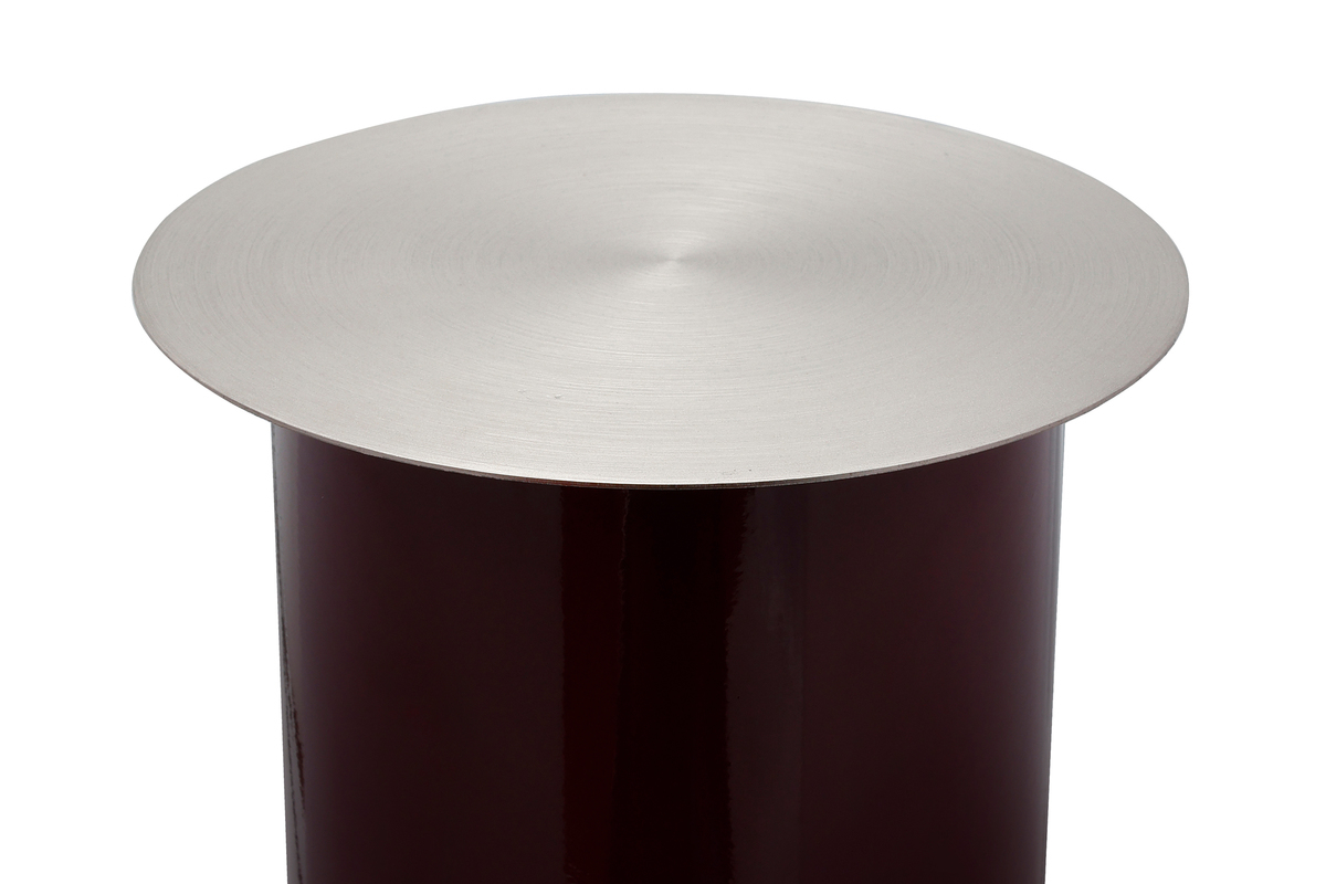 Kayoom Bodenkerzenständer Art Deco 165 Pflaume / Silber