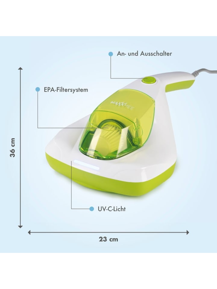 MAXXMEE Anti Milbensauger mit UV C Licht HEPA Milben Handstaubsauger günstig kaufen onesize