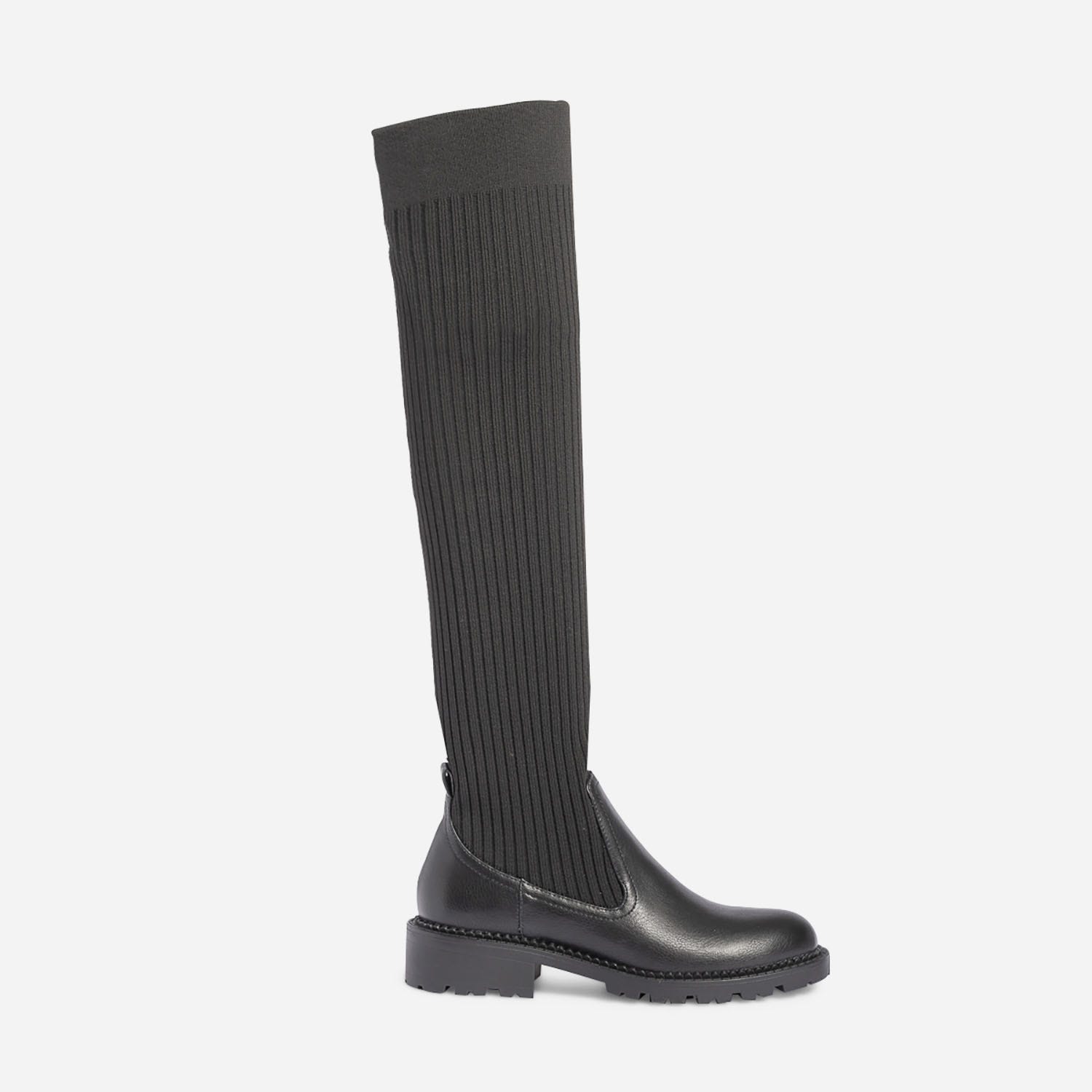 Botte-chaussette TEXTO noire