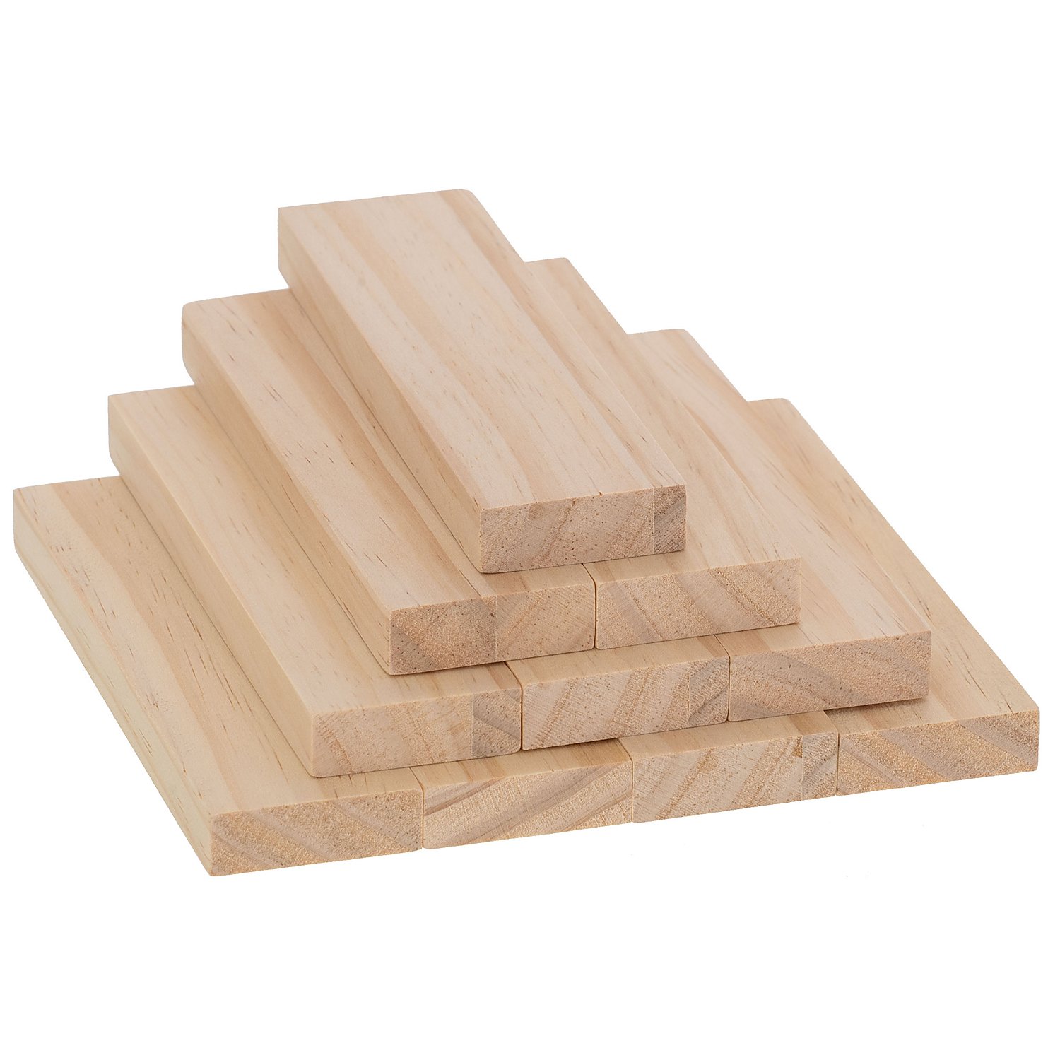 Holz-Klötzchen, dick, 10 Stück