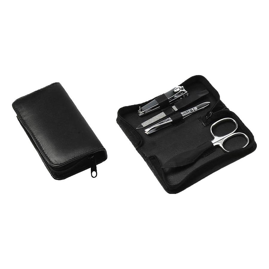 Manicure-Etui, Nappa-Schafleder, rostfrei