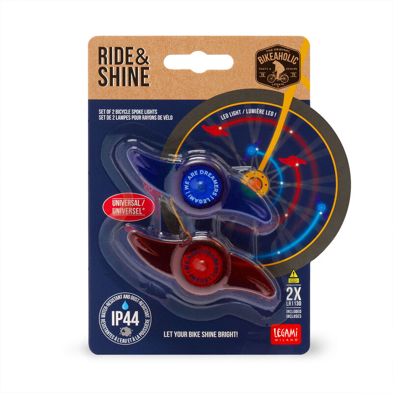 Sada 2 svetiel na špice bicykla - Ride & Shine