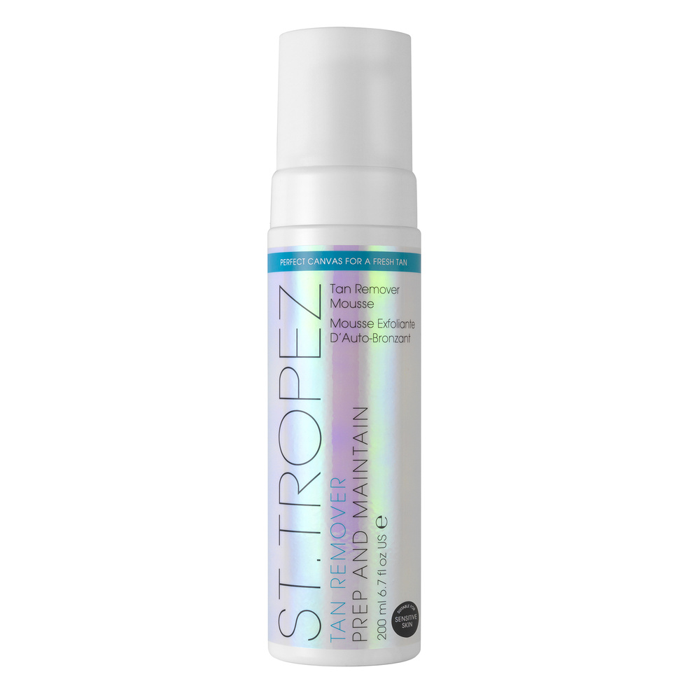 st tropez Tan Remover Mousse Exfoliante Corps Spéciale Autobronzant Associé à votre soin autobronzant corps