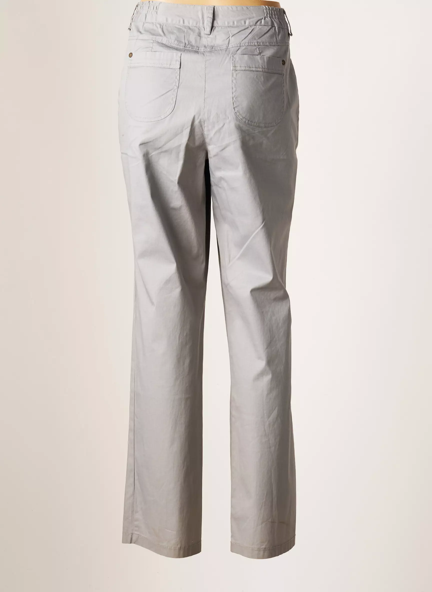 Jac Jac Pantalons Droits Femme couleur gris