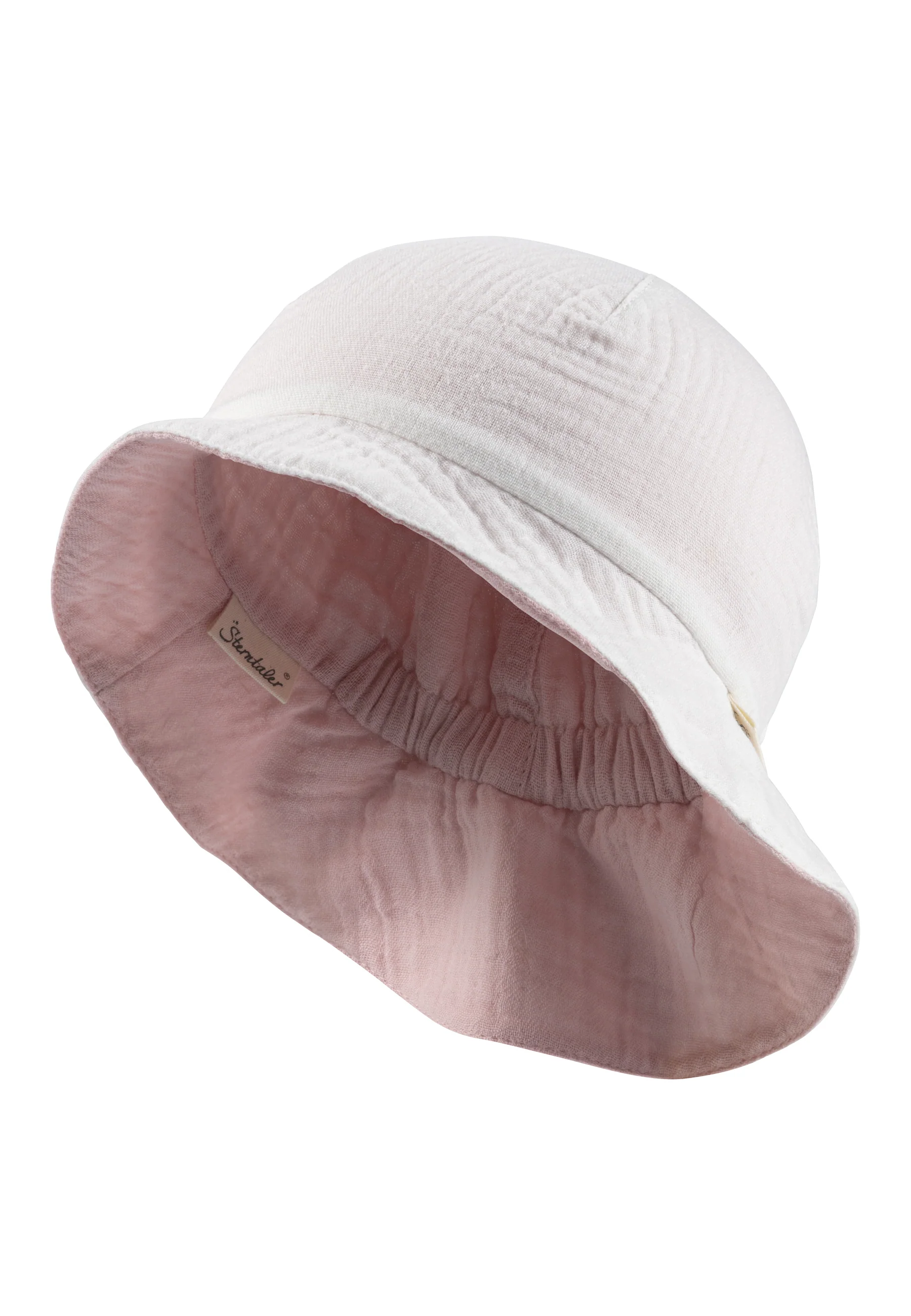 Wende-Sonnenhut aus Baumwoll-Musselin (Bio) UV 30