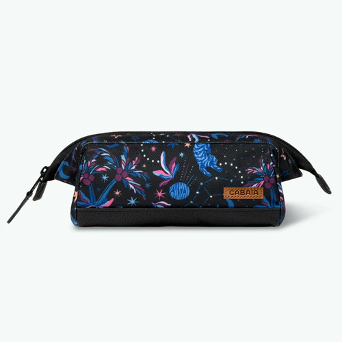 Saturn black school pencil case