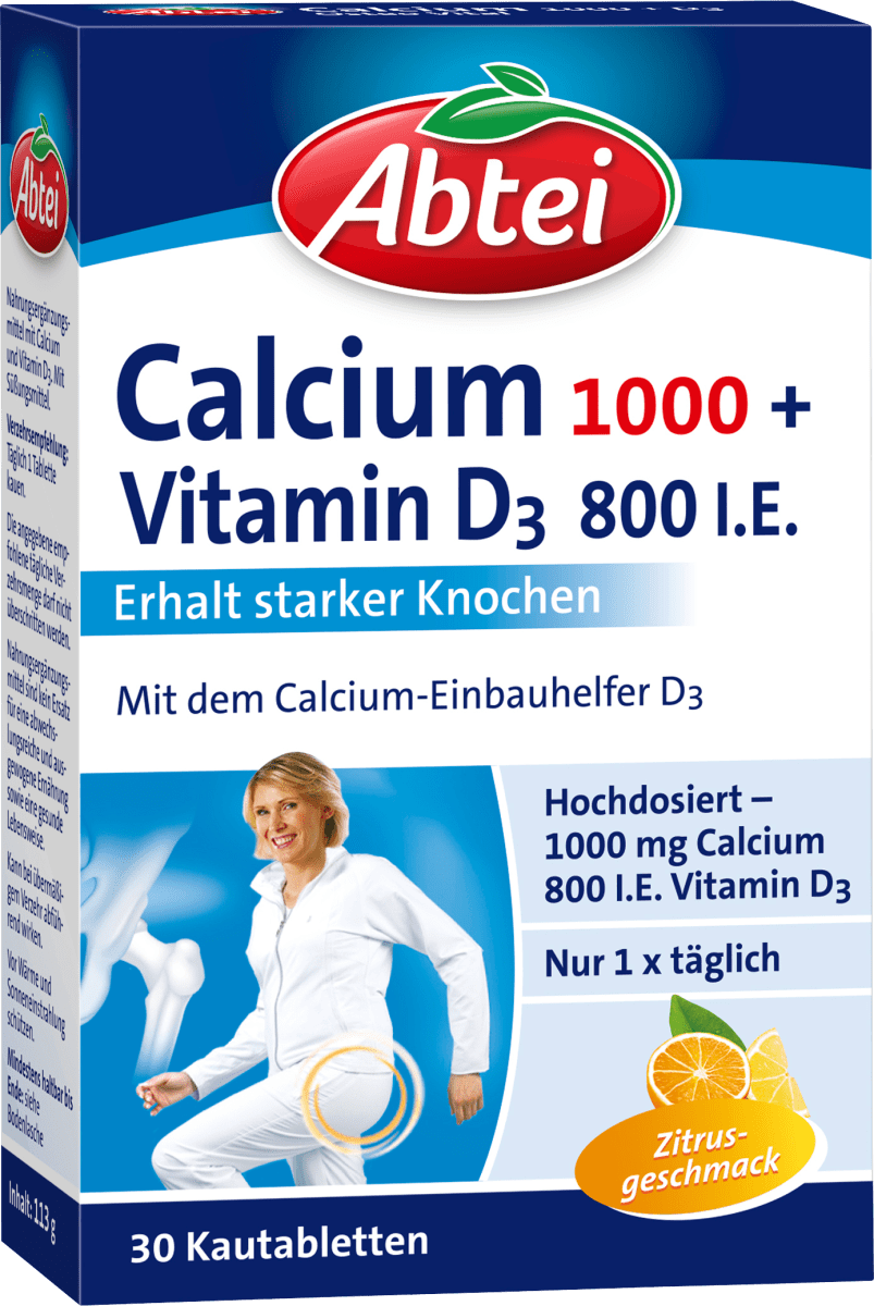 Calcium 1000 + D3 Osteo Vital Kautabletten 30 St., 113 g