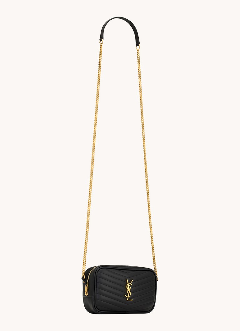 Saint Laurent Lou Mini -olkalaukku tikattua vasikannahkaa